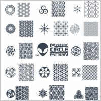 variety of tile pattern vector