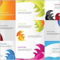 Various Color Business Cards Vector