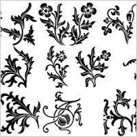 various types of exquisite europeanstyle lace pattern vector