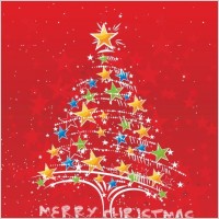 Vector Abstract Christmas Tree
