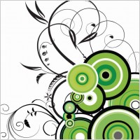 Vector Abstract Floral Background