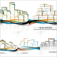 vector abstract house