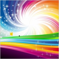 Vector Abstract Rainbow Background