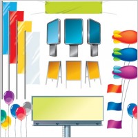 Vector Advertisment Elements
