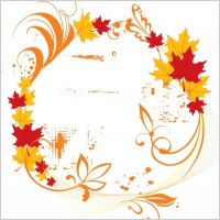 Vector Autumn Elegant Frame