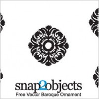 Vector baroque ornament