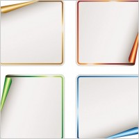 vector blank stickers
