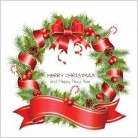 Vector Christmas Wreath