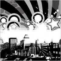 vector colorful metropolis