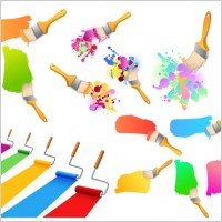 vector colorful paint