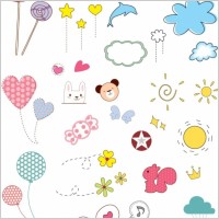 Vector Cute Elements