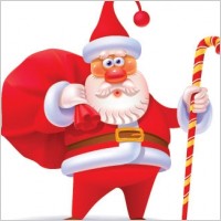 vector cute santa claus