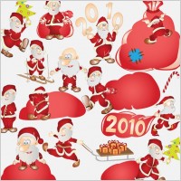 vector cute santa claus