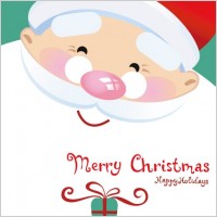 vector cute santa claus