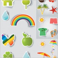 vector cute stickers