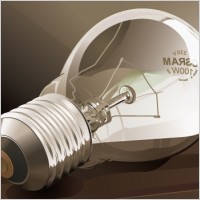 Vector Detailed Light Bulb