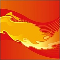 vector dynamic lines and fire