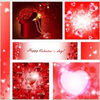 vector elements of a romantic valentine day