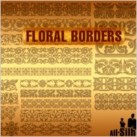 Vector Floral Borders