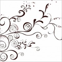 Vector Floral Design Element