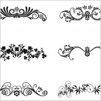 Vector Floral Ornamental Design Elements