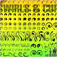 Vector Floral Swirls
