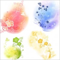 Vector Flower Elements