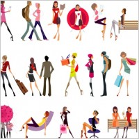Vector Glamour Girls