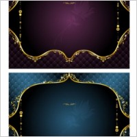 vector gold ornate lace