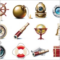 vector icon of marine tourism marine travel icons