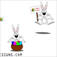Vector Illustration: Easter Bunny 