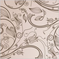 Vector illustration with abstract flowers