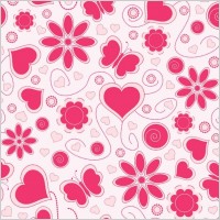 Vector Love Pattern Background