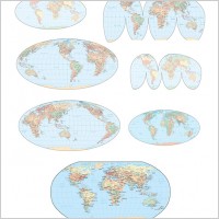 vector map of the world