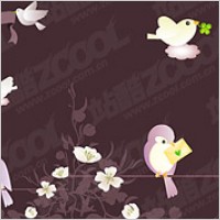 Vector material birdies Baoxin