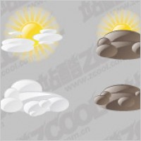 Vector material changes in the weather