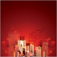 vector modern city