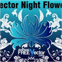 Vector Night Flower