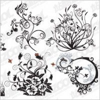 Vector pattern and trend of plant material