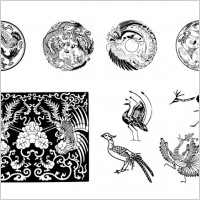 vector phoenix chinese traditional