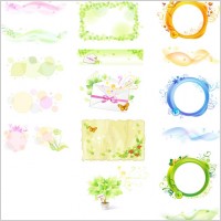 vector plant elements of fantasy