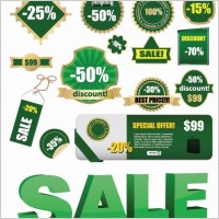 Vector Sale Lables