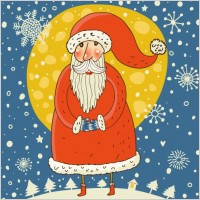 vector santa claus