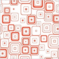 Vector Seamless Retro Pattern With Rounded Squares
