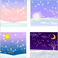 Vector Snow Background