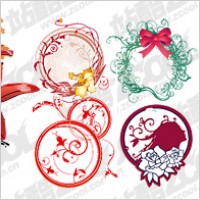 Vector style circular pattern material