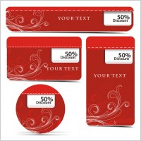 vector supermarket discount card