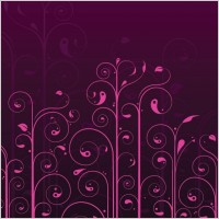 Vector Swirls Flower Pattern