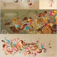 vector trend of colorful case series brown 5p