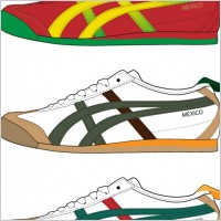 vector trend of sports shoes